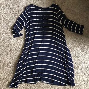 Agnes and Dora LG navy blue swing tunic